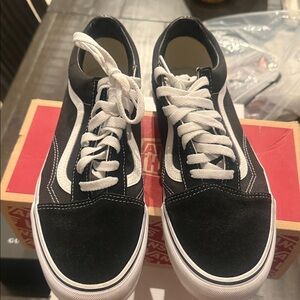 Vans Classic Black and White Sneakers